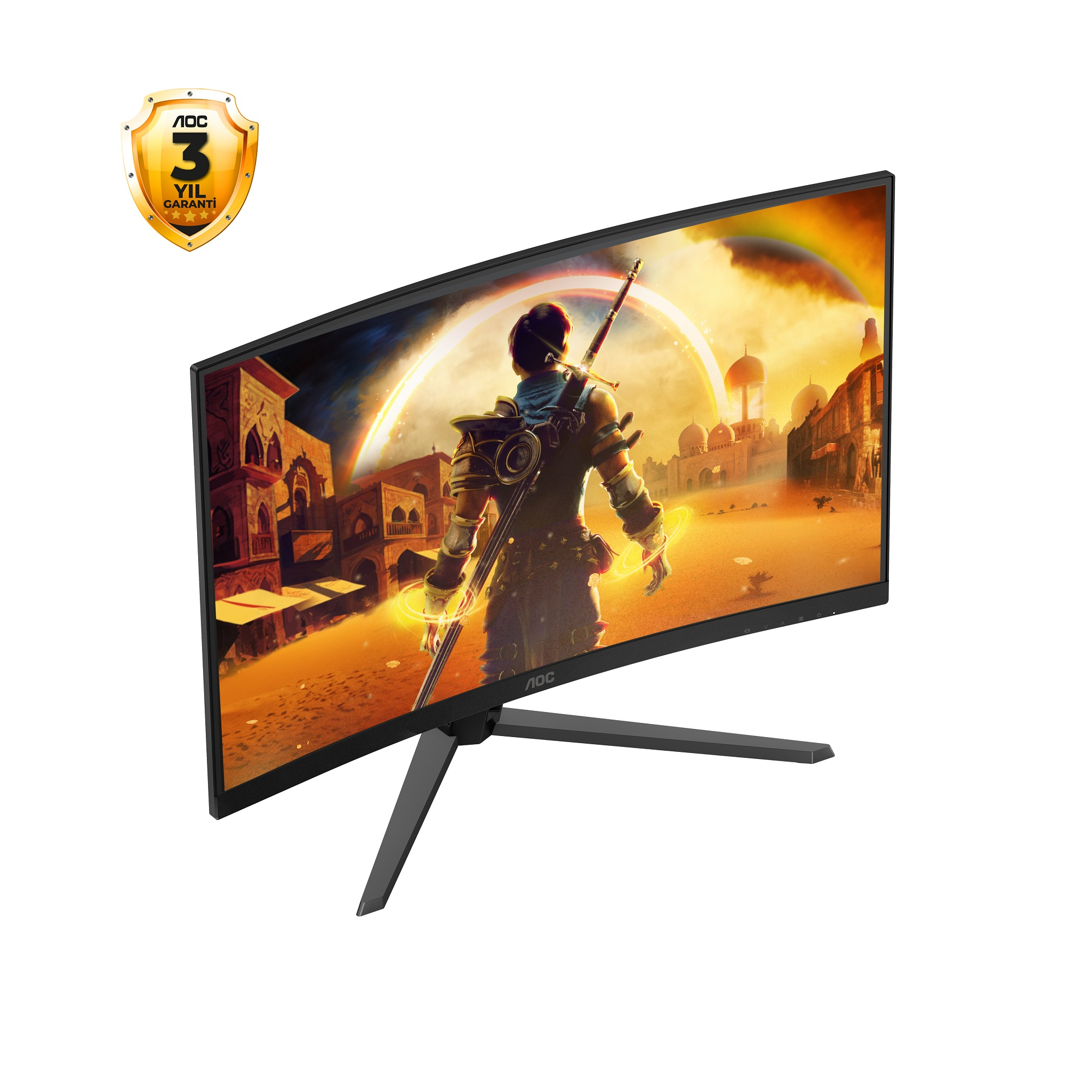 AOC C32G42ZE 31.5″ 260Hz  0.3ms Adaptive Sync Full HD 1500R Kavisli VA Gaming (Oyuncu) Monitör