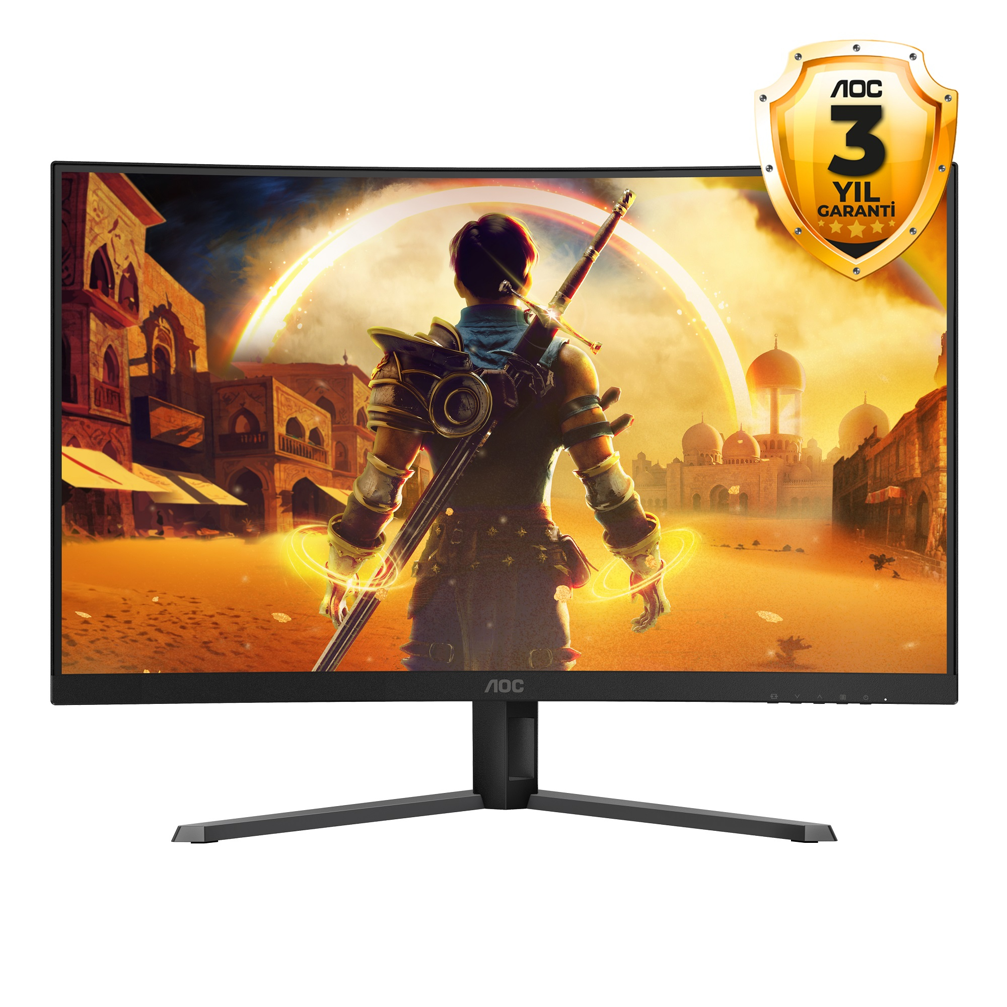 AOC C32G42ZE 31.5″ 260Hz  0.3ms Adaptive Sync Full HD 1500R Kavisli VA Gaming (Oyuncu) Monitör