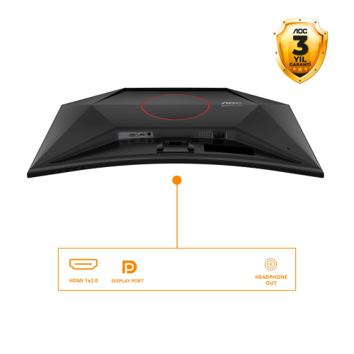 AOC C32G42ZE 31.5″ 260Hz  0.3ms Adaptive Sync Full HD 1500R Kavisli VA Gaming (Oyuncu) Monitör