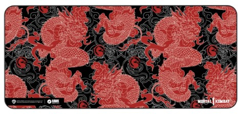 Hawk Mortal Kombat Red Dragon 90x40 Mouse Pad