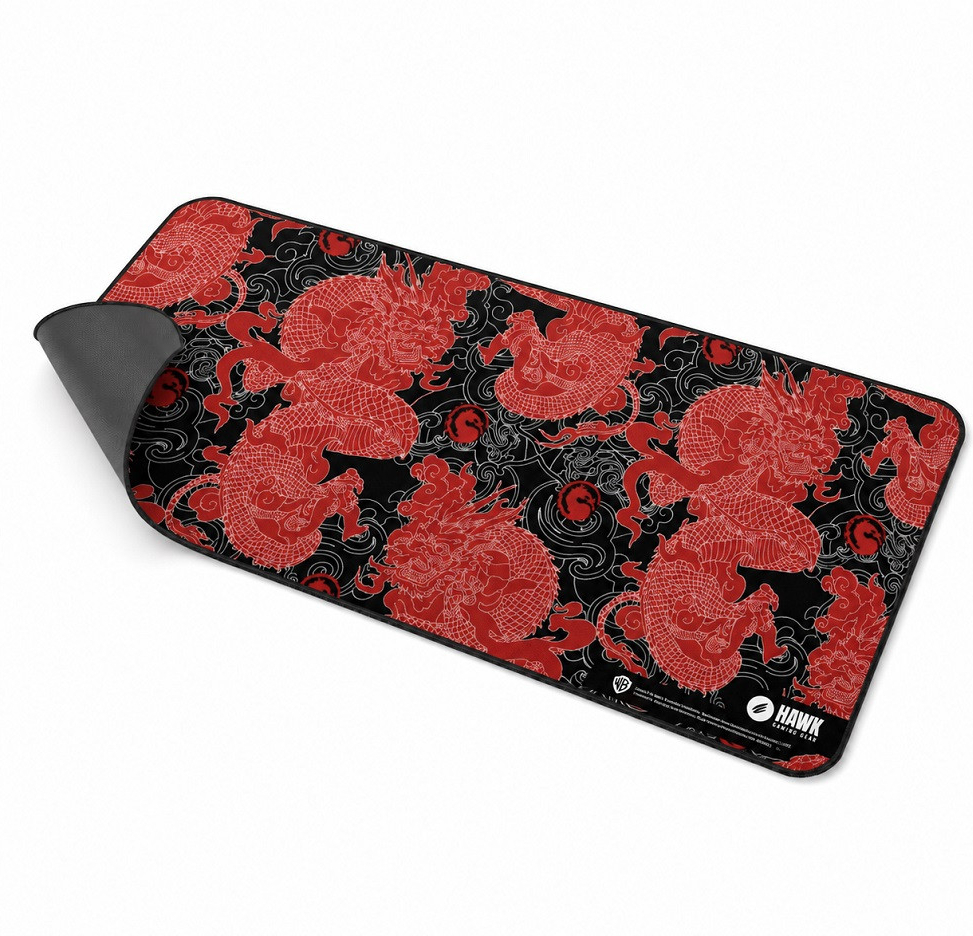 Hawk Mortal Kombat Red Dragon 90x40 Mouse Pad