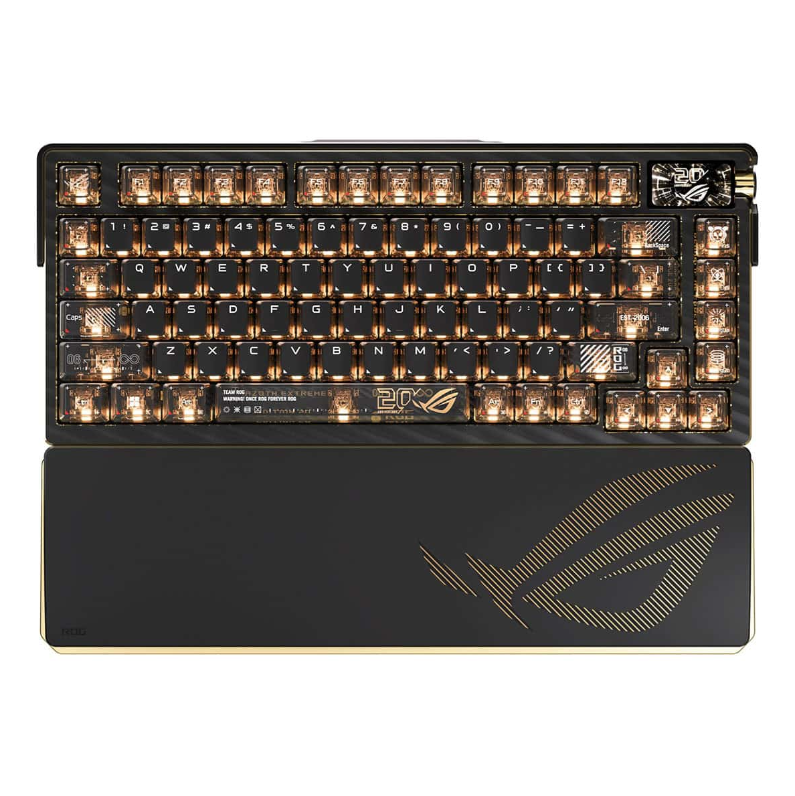 ASUS ROG Azoth Extreme Edition 20. Yıl NX Mekanik Switch 8K Hz Hotswap RGB Kablosuz Türkçe Gaming Klavye