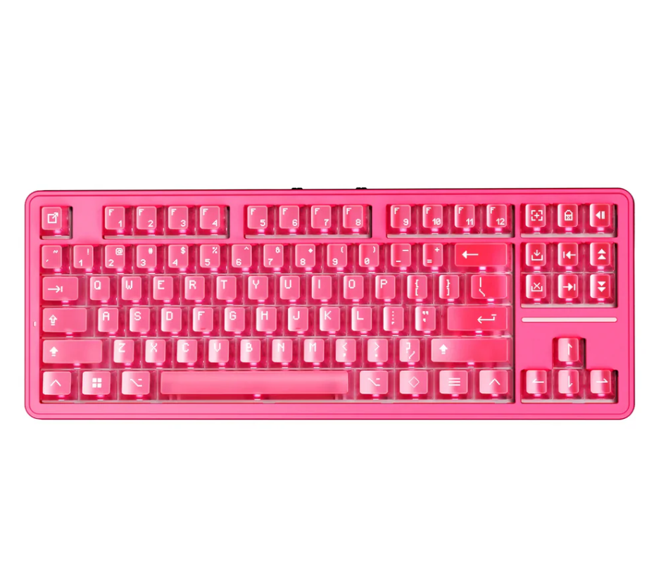 ATK A87 Pro Kristal Pembe Mekanik Klavye