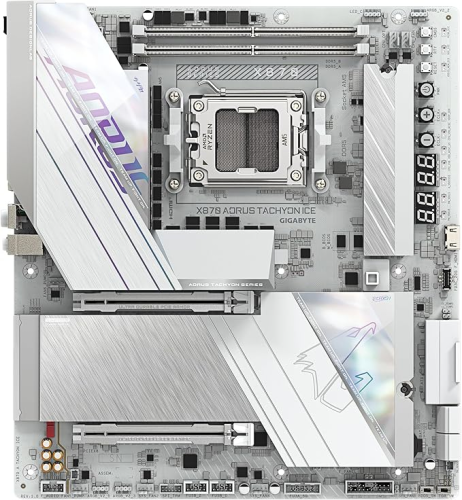Gigabyte X870 A Tachyon Ice AMD AM5 E-ATX Gaming (Oyuncu) Anakart