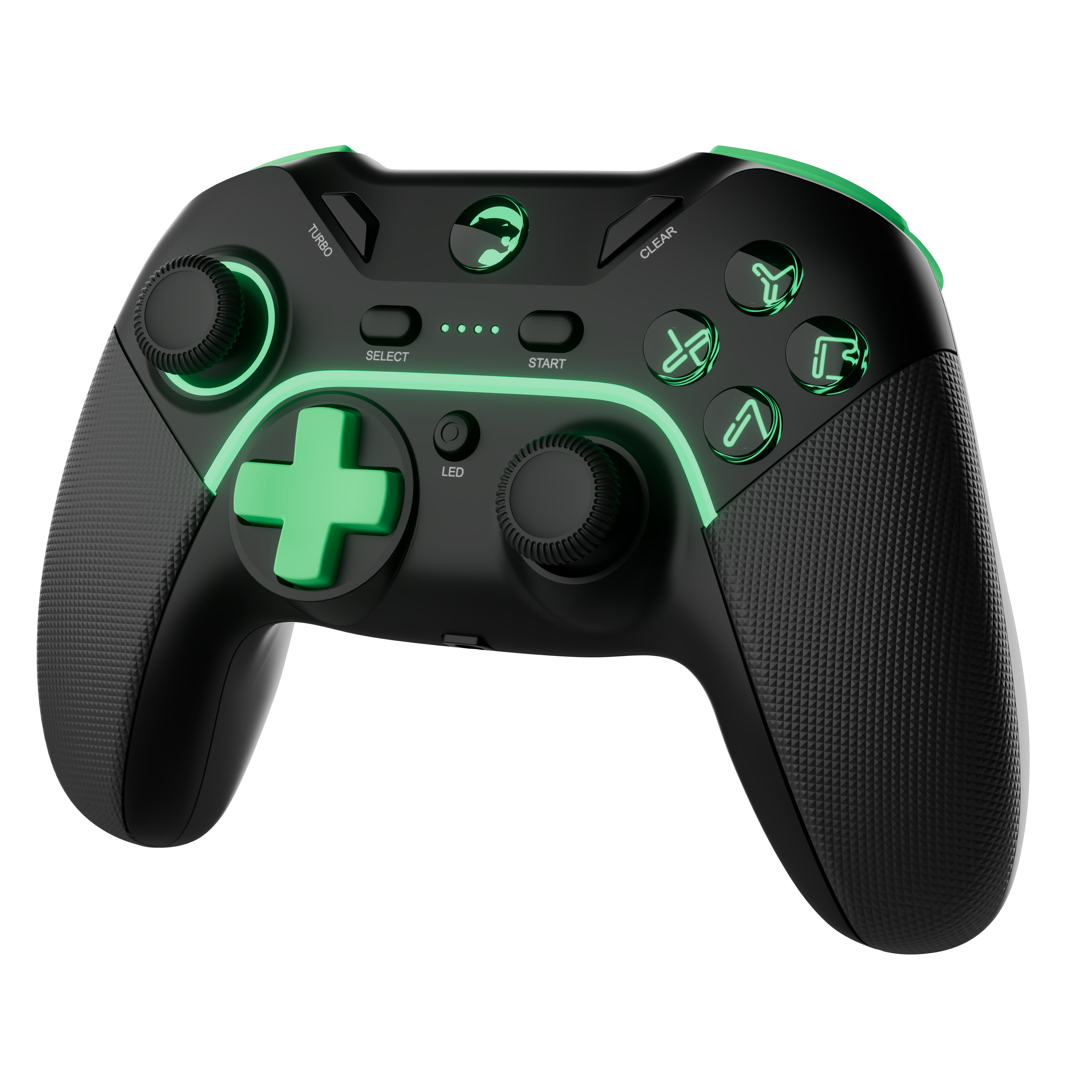 GamePower Vitrus Hall Effect Joystickli Kablosuz Siyah Gamepad (2.4G/Bluetooth) (PC Uyumlu)