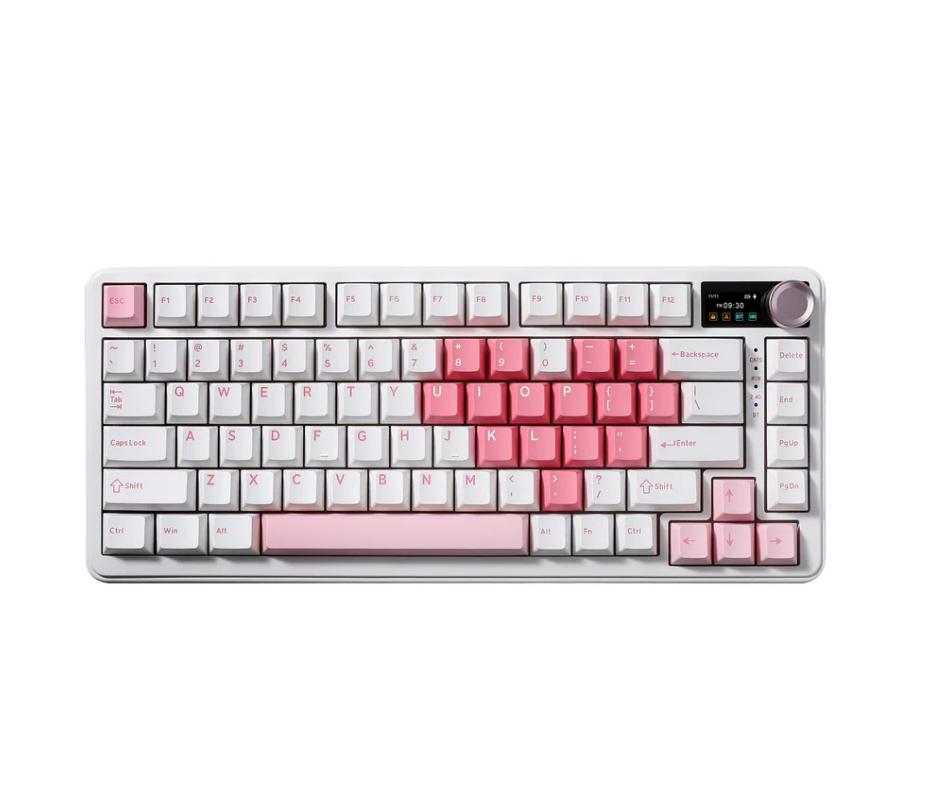 YUNZII B75 Pro Max V2 Mekanik Klavye Beyaz - Cocoa Cream V2 Switch