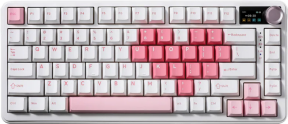 YUNZII B75 Pro Max V2 Mekanik Klavye Beyaz - Cocoa Cream V2 Switch
