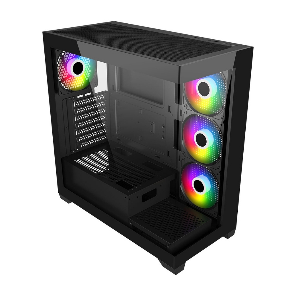 FSP M340 850W 80+ Gen5 4x120mm ARGB Fan Temperli Cam USB 3.0 ATX Mid-Tower Gaming (Oyuncu) Kasa
