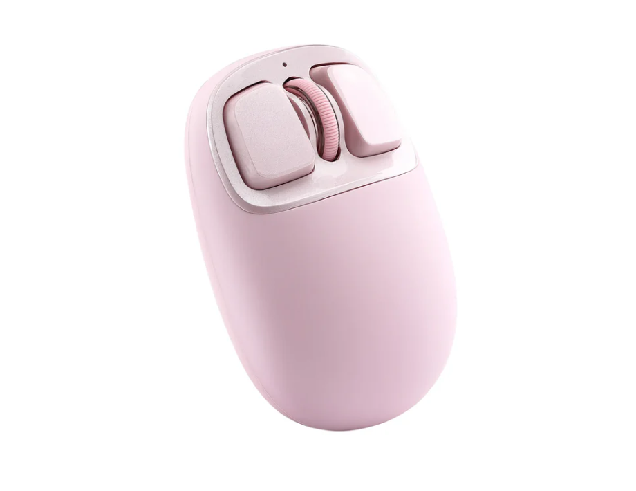 YUNZII C1 Silikon Kablosuz Mouse Pembe