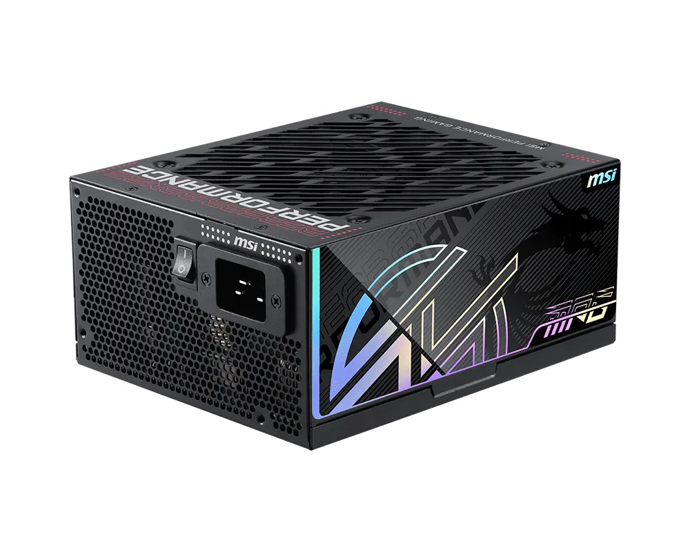 MSI MPG AI1600TS PCIE5 Siyah 1600W 80+ Titanyum Full Modüler Power Supply