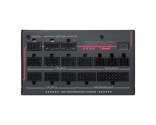 MSI MPG AI1600TS PCIE5 Siyah 1600W 80+ Titanyum Full Modüler Power Supply