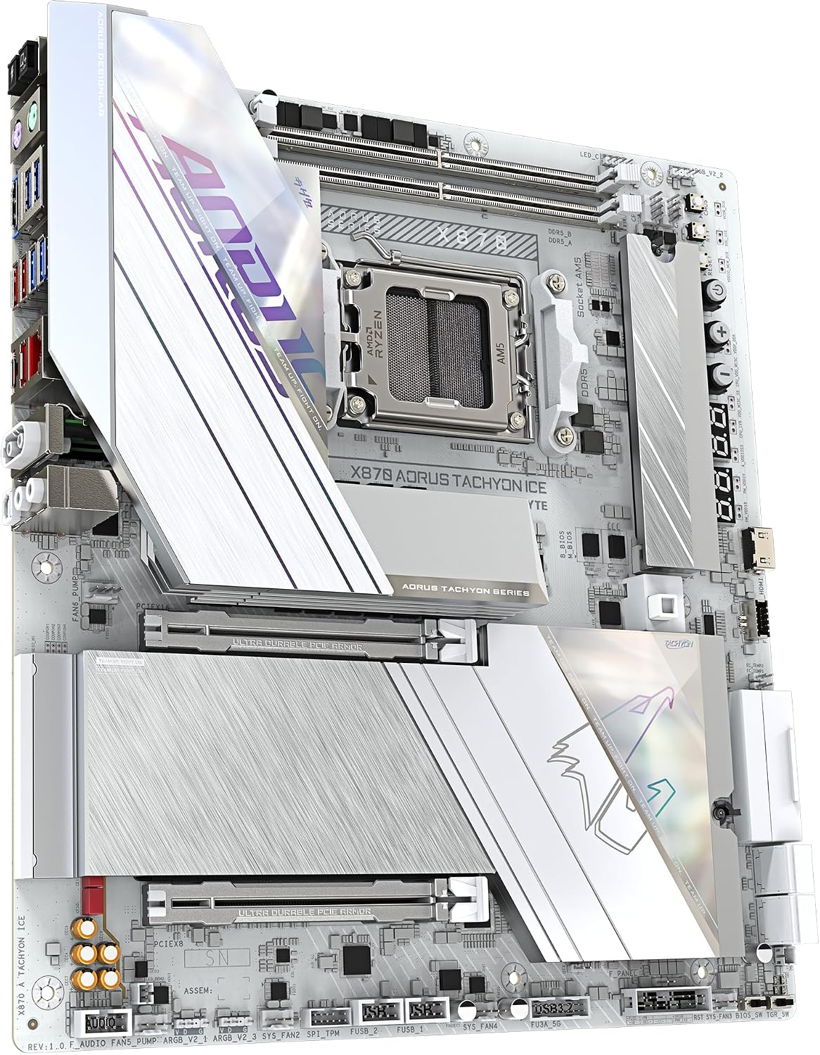 Gigabyte X870 A Tachyon Ice AMD AM5 E-ATX Gaming (Oyuncu) Anakart