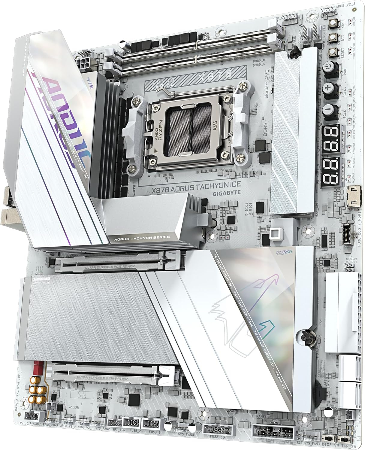 Gigabyte X870 A Tachyon Ice AMD AM5 E-ATX Gaming (Oyuncu) Anakart