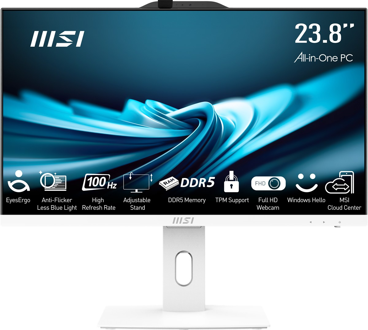 MSI PRO AP242P 14M-1201EU CORE I5-14400 16GB 512GB SSD 23.8″ FHD FREEDOS BEYAZ ALL IN ONE PC