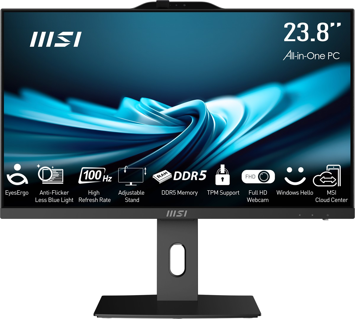 MSI PRO AP242P 14M-649XEU CORE I5-14400 16GB 512GB SSD 23.8″ FHD FREEDOS SIYAH ALL IN ONE PC