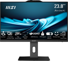 MSI PRO AP242P 14M-649XEU CORE I5-14400 16GB 512GB SSD 23.8″ FHD FREEDOS SIYAH ALL IN ONE PC