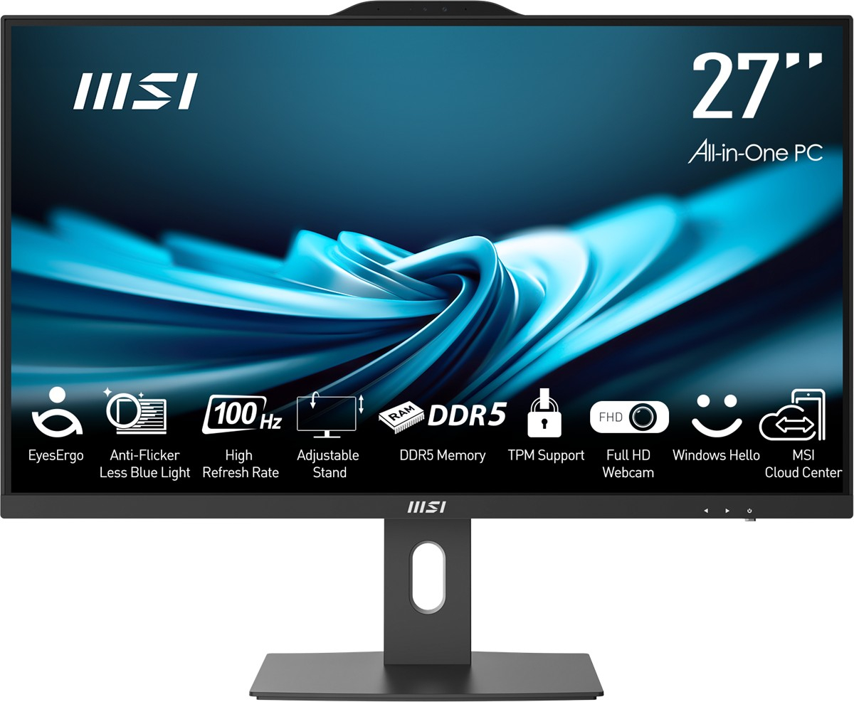 MSI PRO AP272P 14M-865XEU CORE I7-14700 16GB 1TB SSD 27.0″ FHD FREEDOS SIYAH ALL IN ONE PC