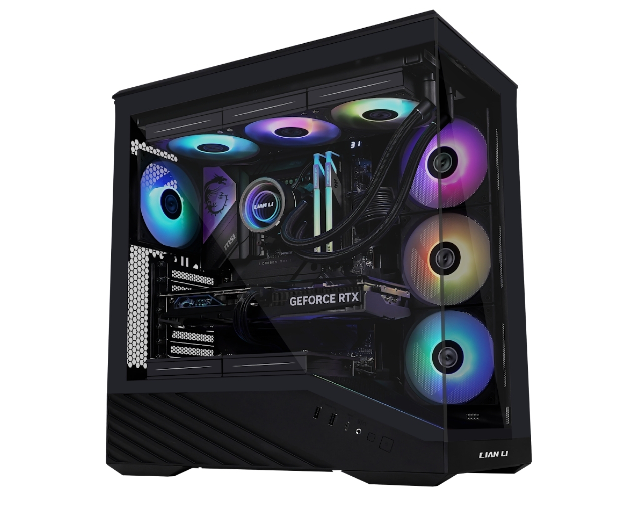 Lian Li V100R Siyah 650W 80+ Gold ATX Gaming (Oyuncu) Kasa (G99.OE814RXSR65G.EU)