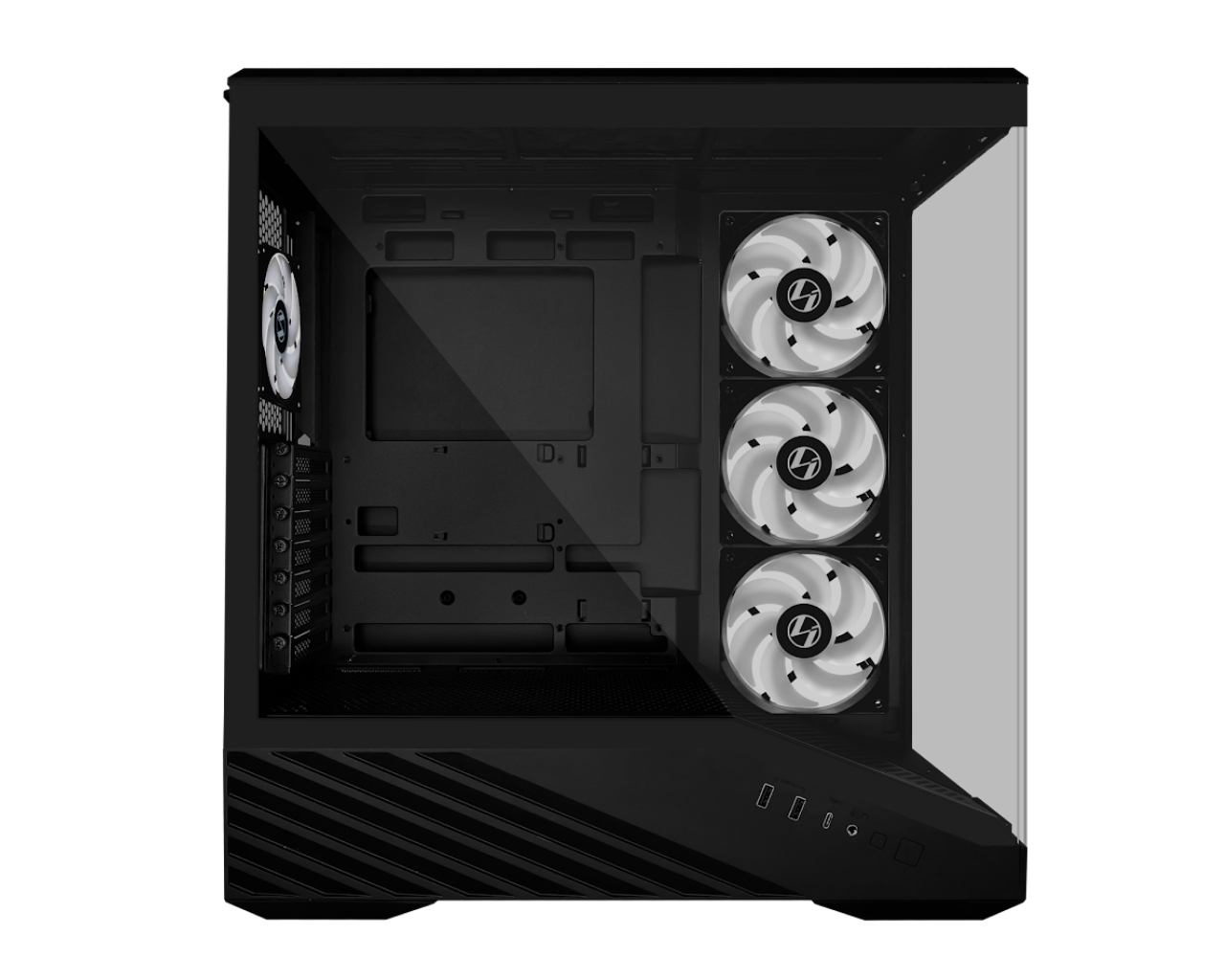 Lian Li V100R Siyah 650W 80+ Gold ATX Gaming (Oyuncu) Kasa (G99.OE814RXSR65G.EU)