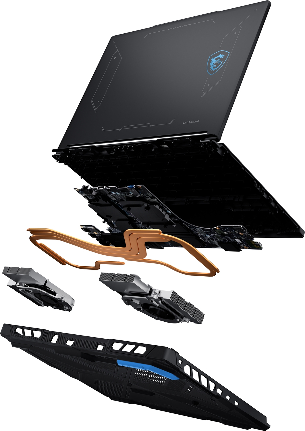 MSI CROSSHAIR A16 HX R7 8840HX 16GB 1TB RTX5070 12GB 16.0″ QHD+ 240HZ FDOS GAMING NB