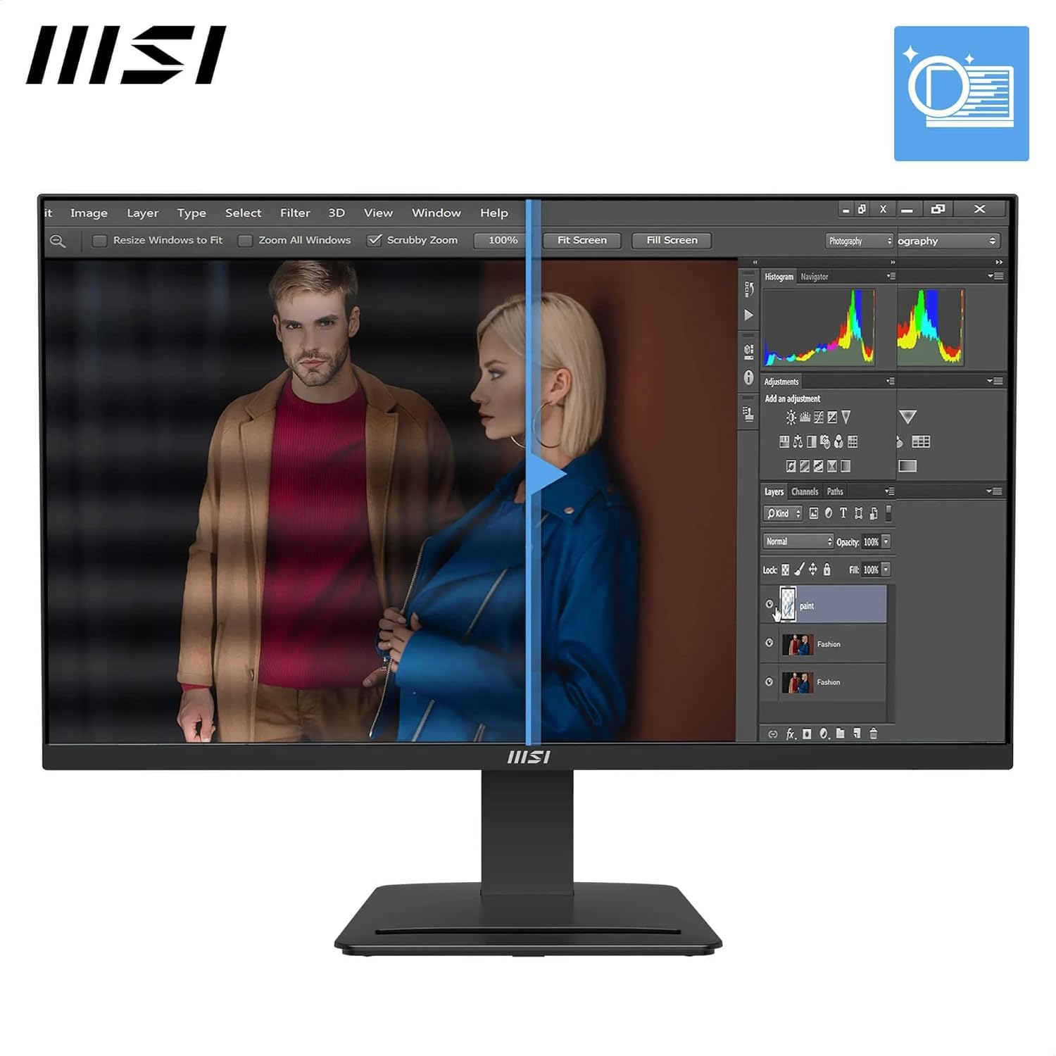 MSI PRO MP273Q E14 27″ 144Hz 1ms 2K Adaptive Sync WQHD IPS Monitör