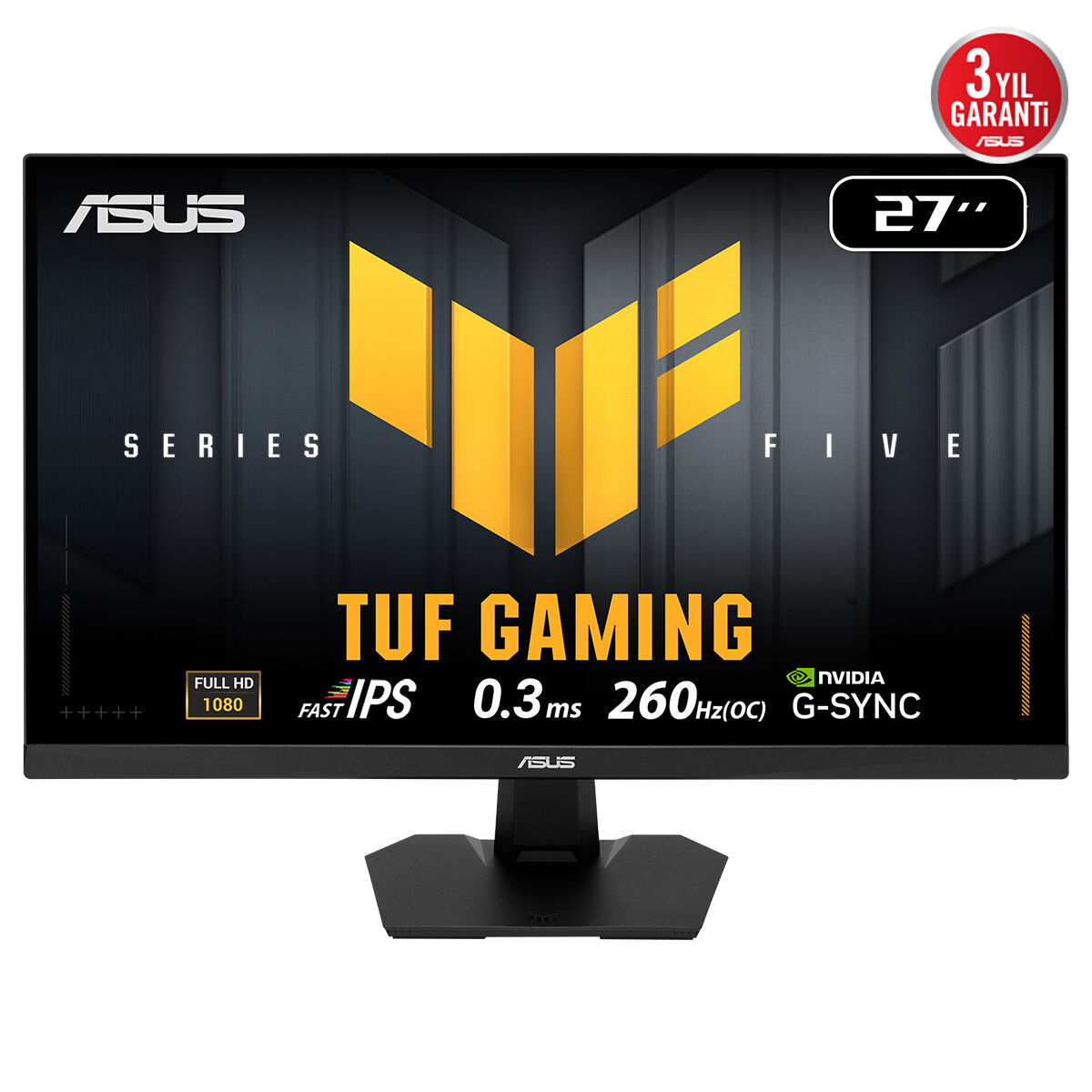 ASUS TUF GAMING VG279QM5F 27″ 260Hz 0.03ms FreeSync G-SYNC Uyumlu Full HD Fast IPS  Gaming Monitör