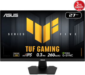 ASUS TUF GAMING VG279QM5F 27″ 260Hz 0.03ms FreeSync G-SYNC Uyumlu Full HD Fast IPS  Gaming Monitör