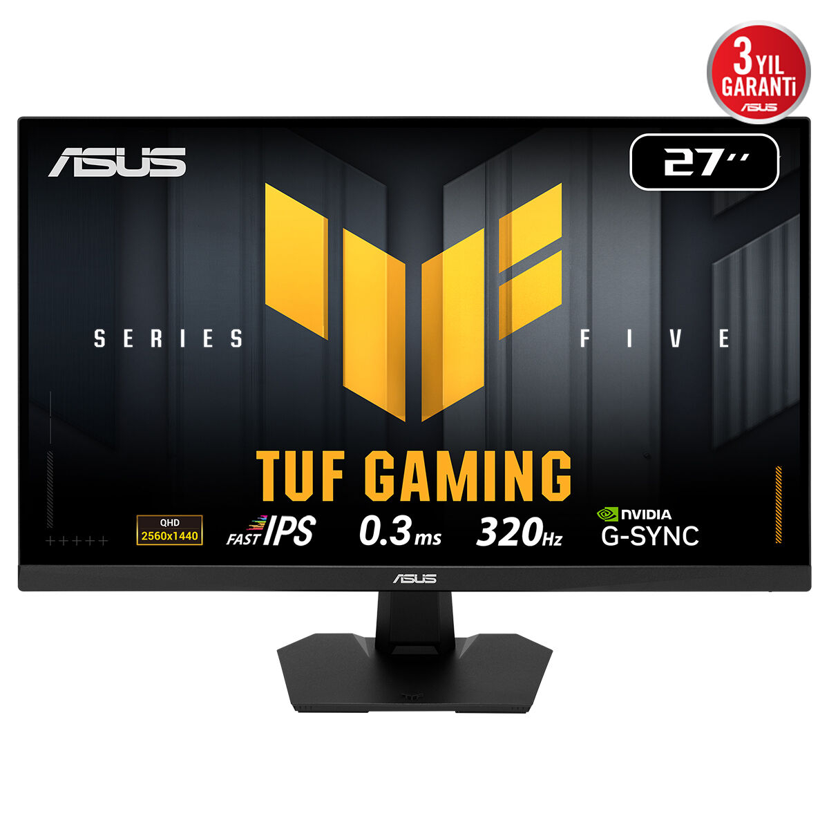 ASUS TUF GAMING VG27AQM5F 27″ 320Hz 0.03ms FreeSync G-SYNC Uyumlu 2K QHD Fast VA Gaming Monitör
