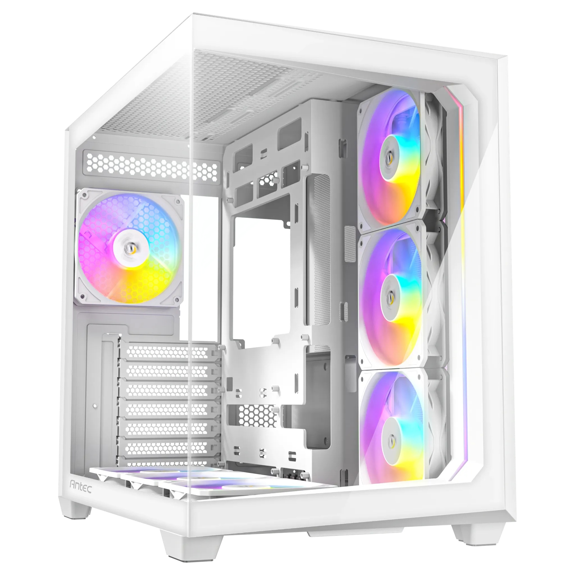 Antec C5 ARGB White 7x120mm ARGB Fan Temperli Cam USB Type-C Beyaz Mid Tower Gaming (Oyuncu) Kasa