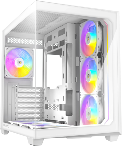 Antec C5 ARGB White 7x120mm ARGB Fan Temperli Cam USB Type-C Beyaz Mid Tower Gaming (Oyuncu) Kasa