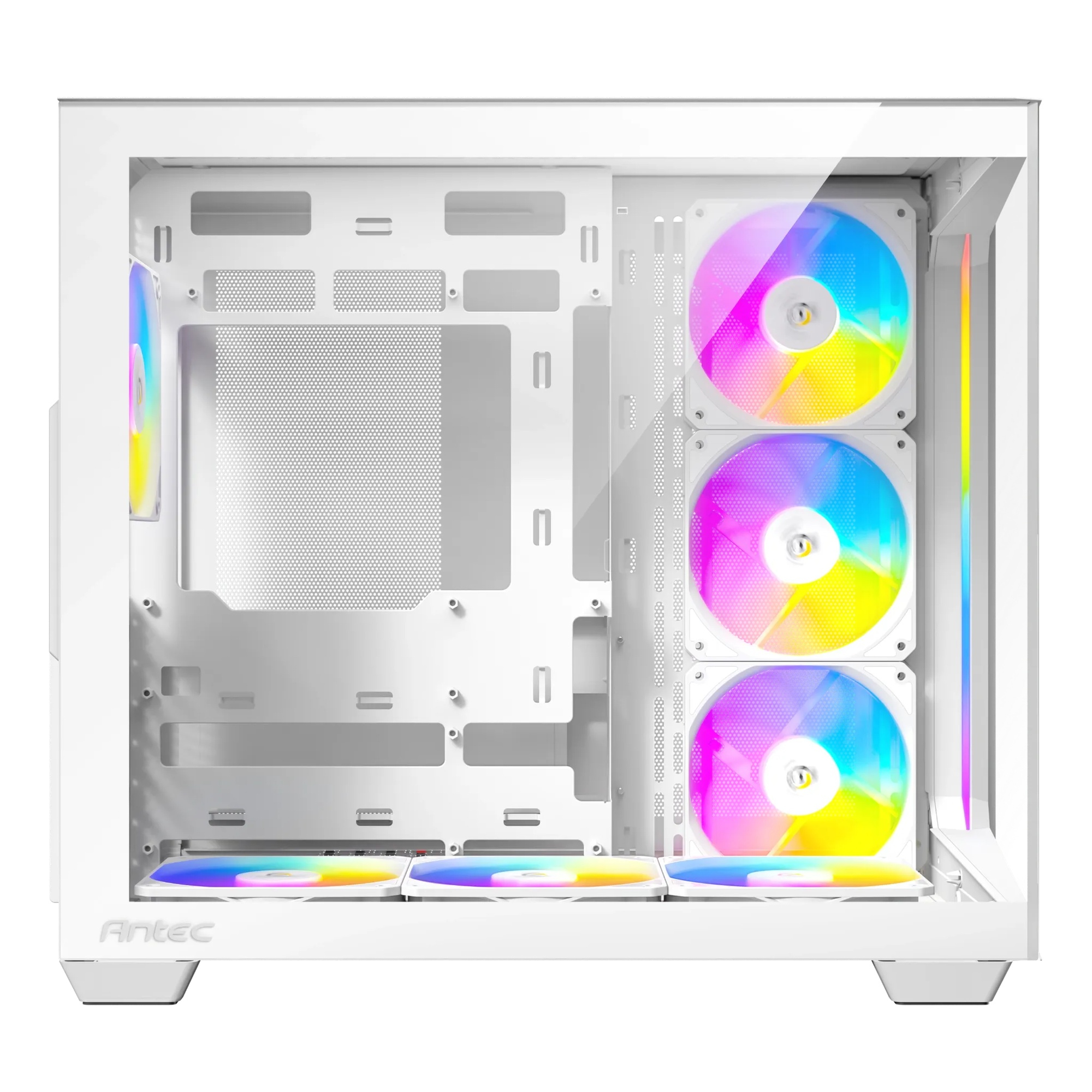 Antec C5 ARGB White 7x120mm ARGB Fan Temperli Cam USB Type-C Beyaz Mid Tower Gaming (Oyuncu) Kasa