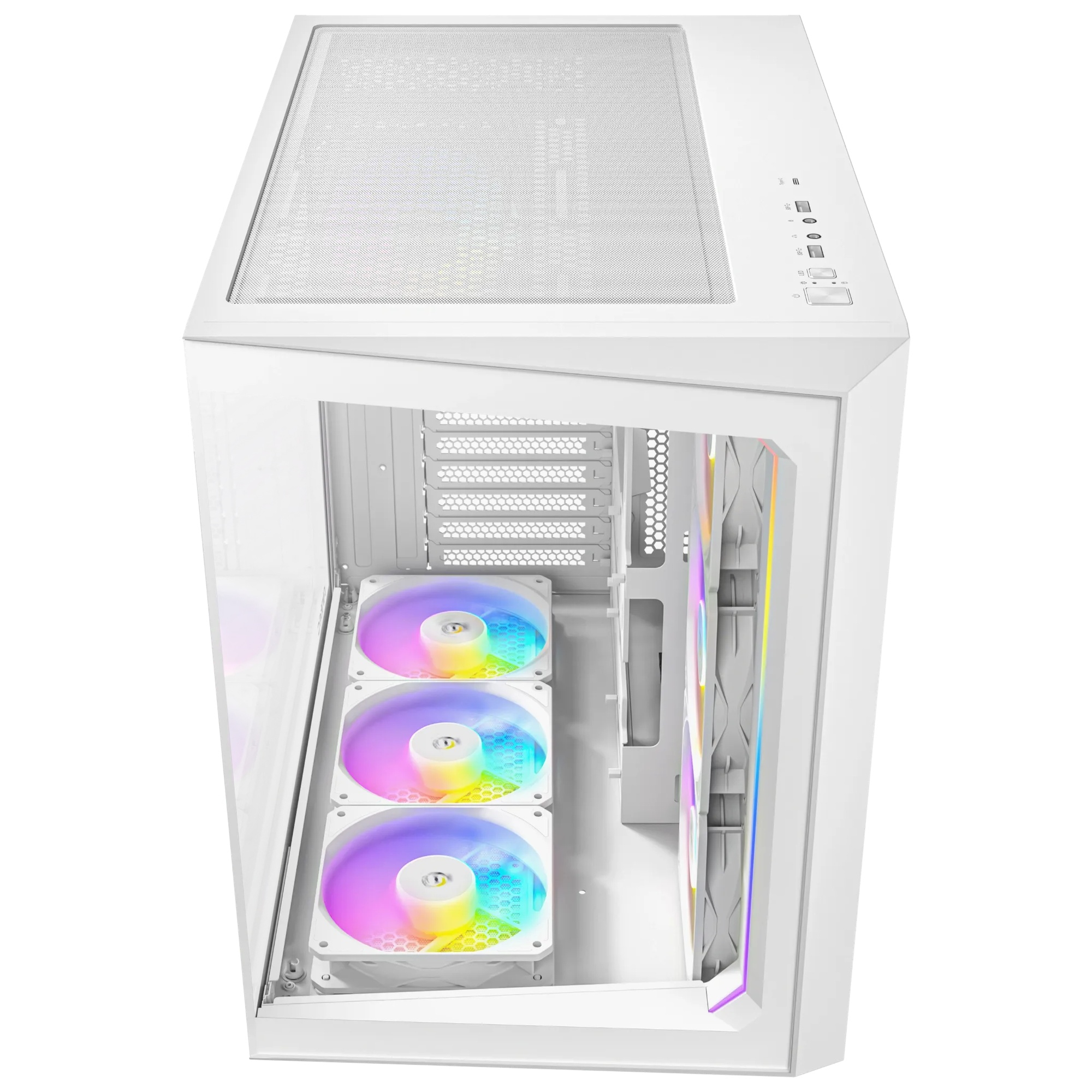 Antec C5 ARGB White 7x120mm ARGB Fan Temperli Cam USB Type-C Beyaz Mid Tower Gaming (Oyuncu) Kasa
