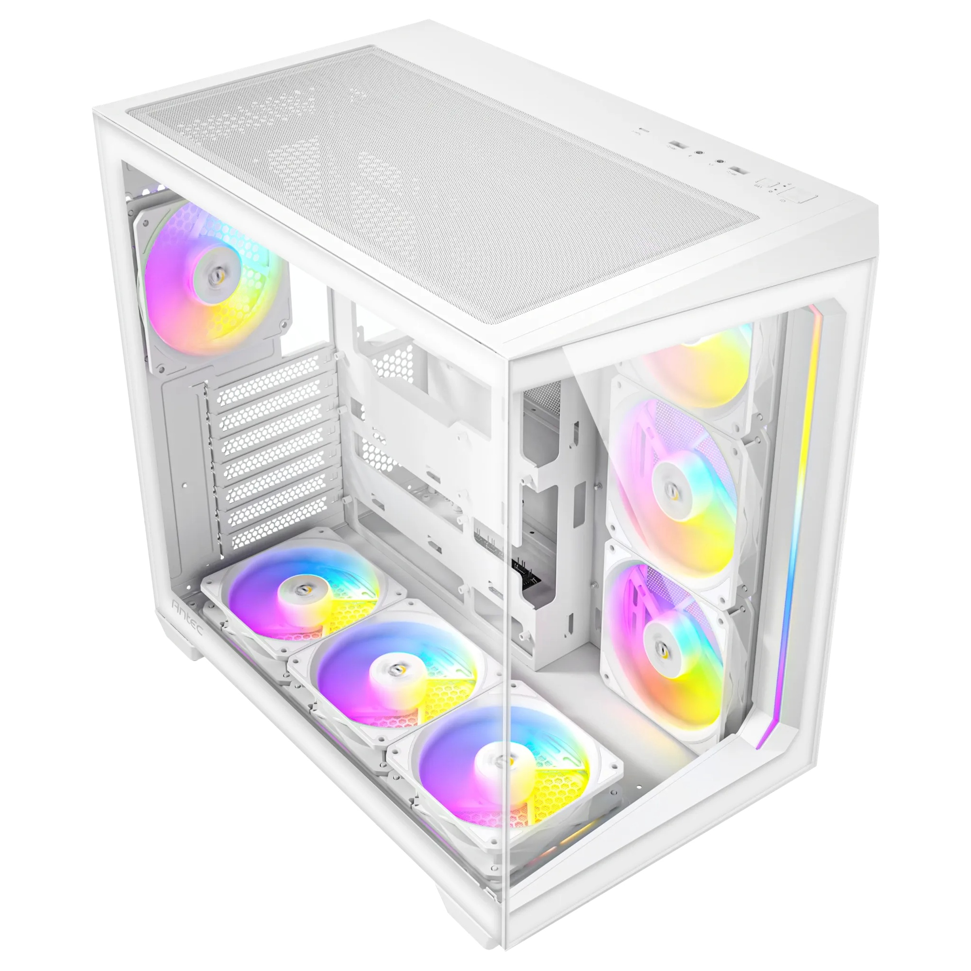 Antec C5 ARGB White 7x120mm ARGB Fan Temperli Cam USB Type-C Beyaz Mid Tower Gaming (Oyuncu) Kasa