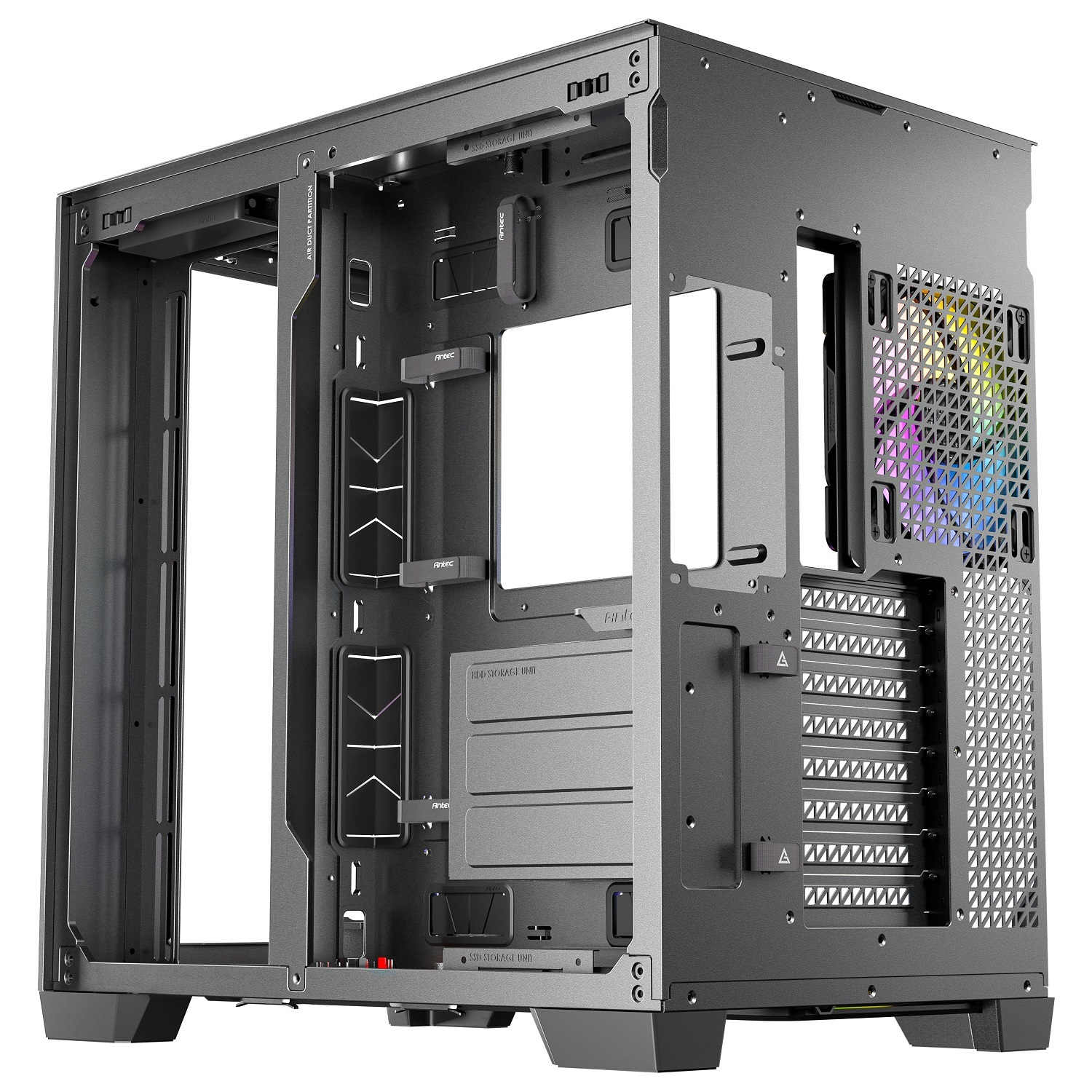 Antec C8 ARGB 2x160mm + 1x140mm ARGB Fan Temperli Cam USB Type-C Siyah Full Tower Gaming (Oyuncu) Kasa