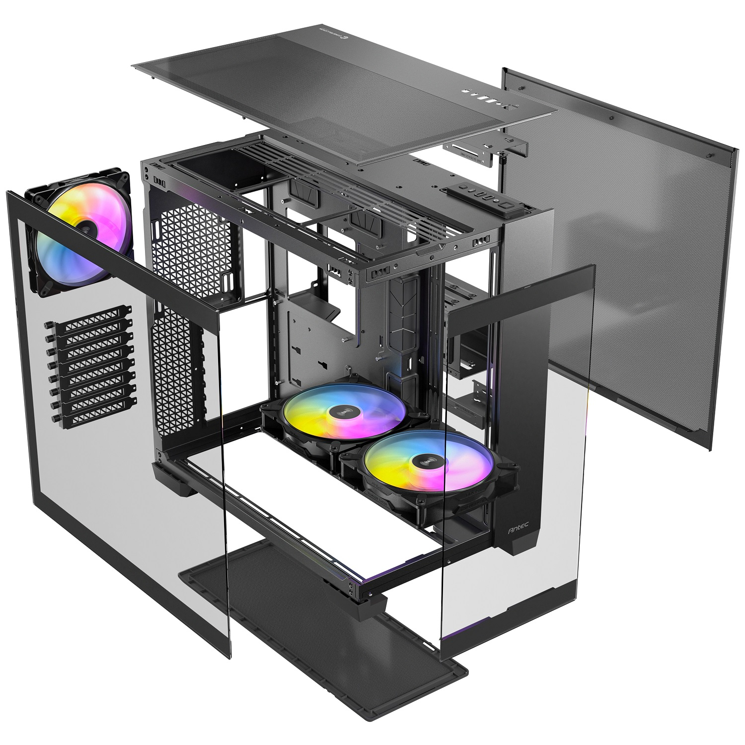 Antec C8 ARGB 2x160mm + 1x140mm ARGB Fan Temperli Cam USB Type-C Siyah Full Tower Gaming (Oyuncu) Kasa