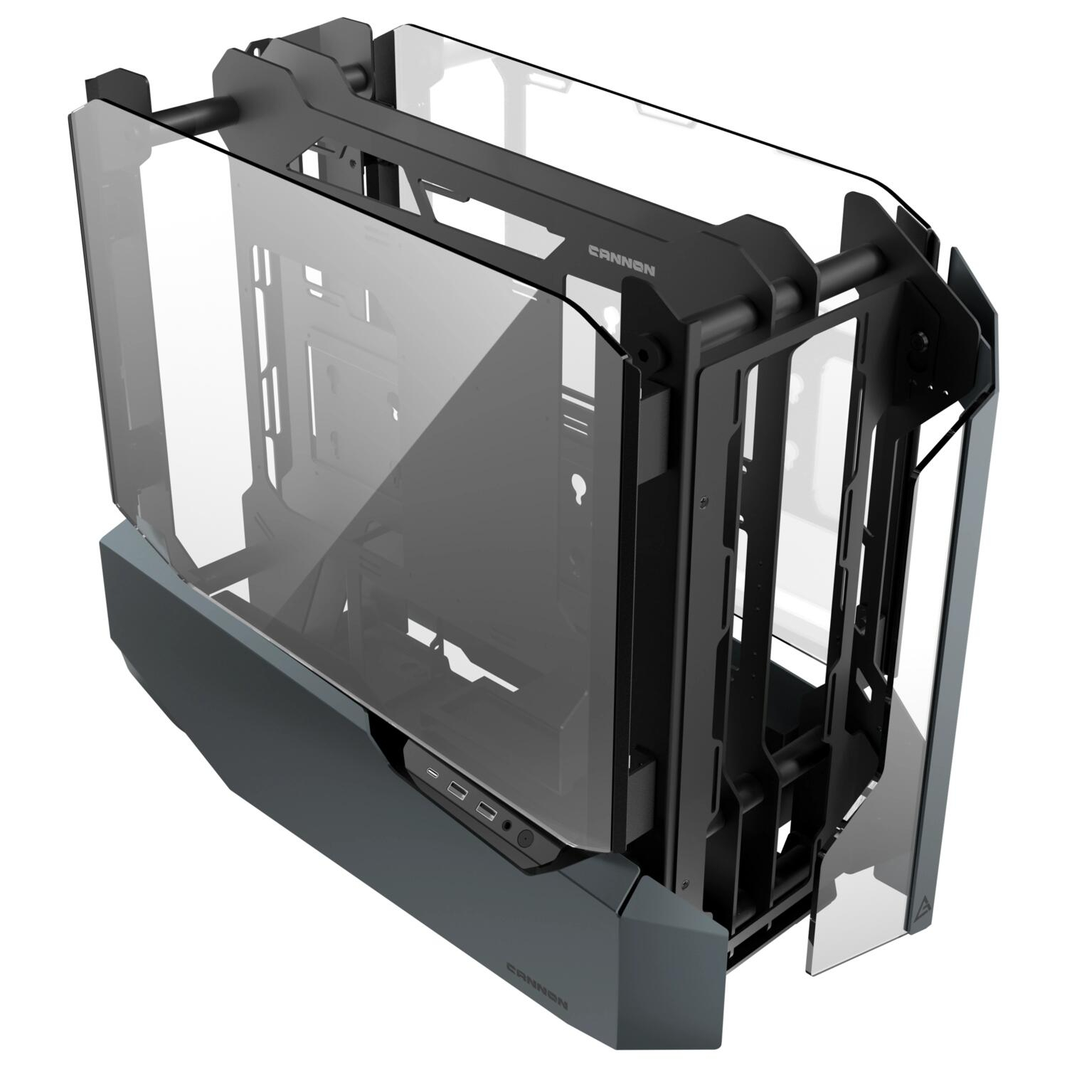 Antec Cannon Temperli Cam USB Type-C E-ATX Siyah Full Tower Open-Air Gaming (Oyuncu) Kasa
