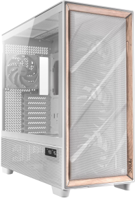 Antec FLUX PRO 6x PWM Fan Temperli Cam USB Type-C Ahşap Detaylı Beyaz Full Tower Gaming (Oyuncu) Kasa