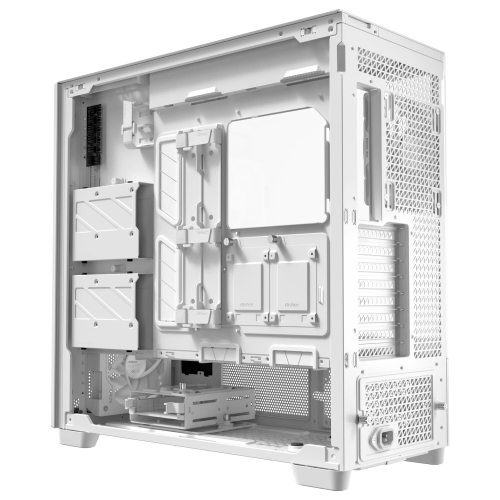 Antec FLUX PRO 6x PWM Fan Temperli Cam USB Type-C Ahşap Detaylı Beyaz Full Tower Gaming (Oyuncu) Kasa