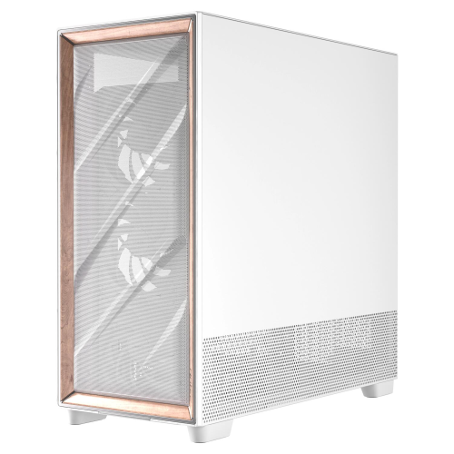 Antec FLUX PRO 6x PWM Fan Temperli Cam USB Type-C Ahşap Detaylı Beyaz Full Tower Gaming (Oyuncu) Kasa