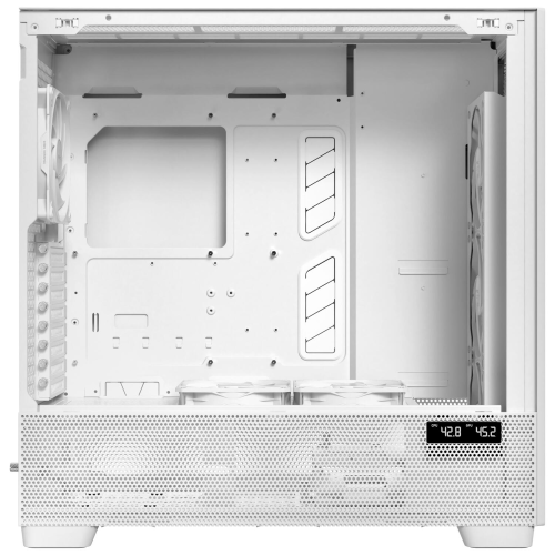 Antec FLUX PRO 6x PWM Fan Temperli Cam USB Type-C Ahşap Detaylı Beyaz Full Tower Gaming (Oyuncu) Kasa
