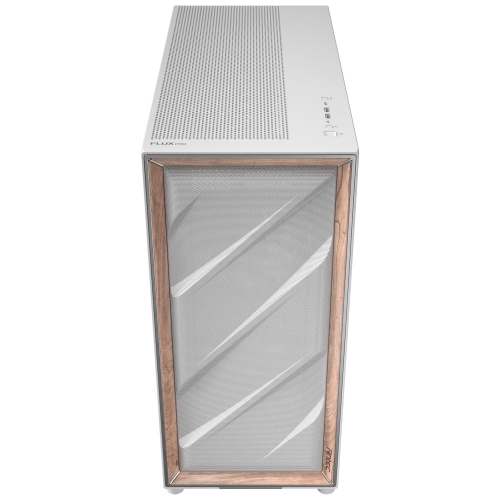 Antec FLUX PRO 6x PWM Fan Temperli Cam USB Type-C Ahşap Detaylı Beyaz Full Tower Gaming (Oyuncu) Kasa