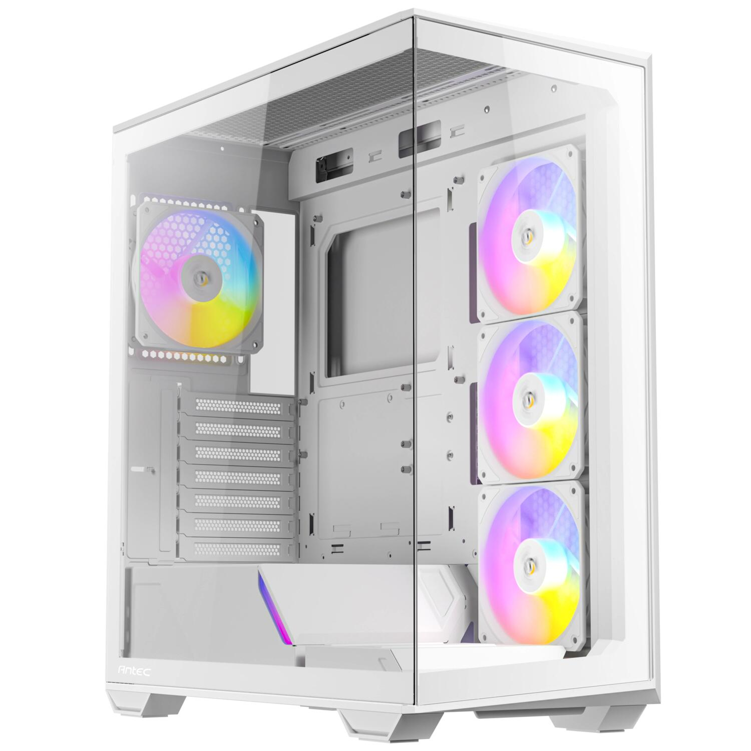 Antec C3 ARGB White 4x120mm ARGB Fan Temperli Cam USB Type-C Beyaz Mid Tower Gaming (Oyuncu) Kasa