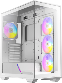 Antec C3 ARGB White 4x120mm ARGB Fan Temperli Cam USB Type-C Beyaz Mid Tower Gaming (Oyuncu) Kasa