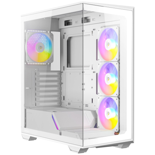 Antec C3 ARGB White 4x120mm ARGB Fan Temperli Cam USB Type-C Beyaz Mid Tower Gaming (Oyuncu) Kasa
