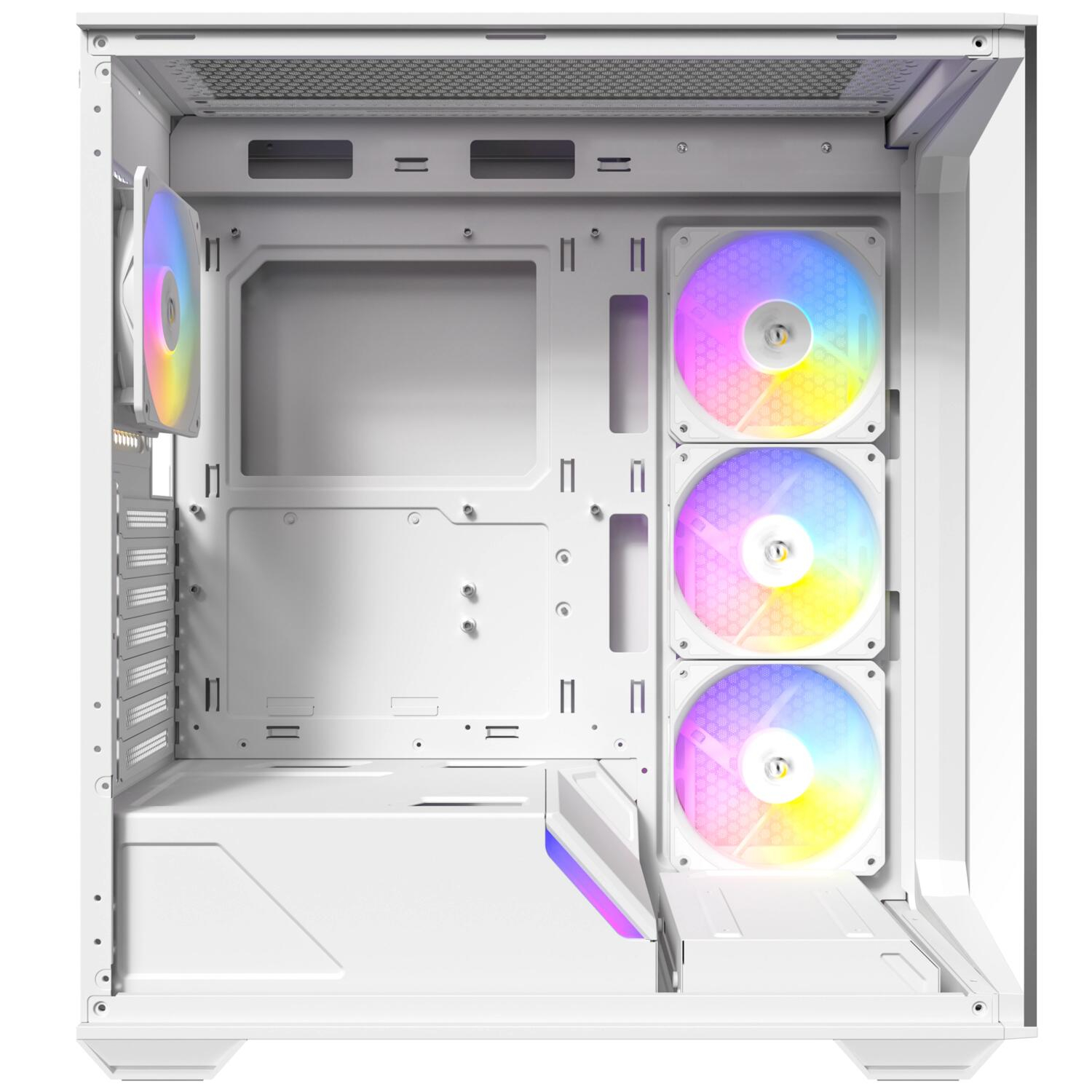 Antec C3 ARGB White 4x120mm ARGB Fan Temperli Cam USB Type-C Beyaz Mid Tower Gaming (Oyuncu) Kasa