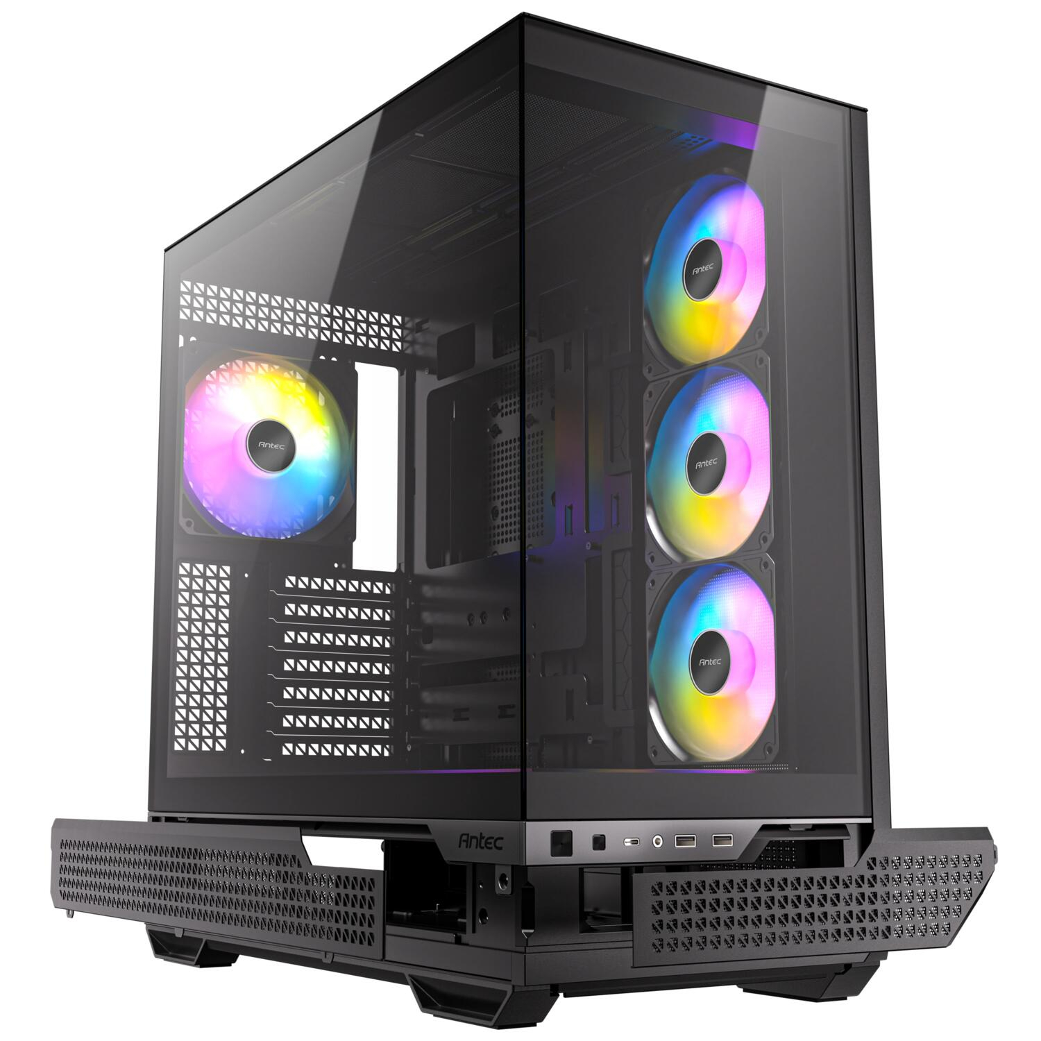 Antec C7 ARGB 3x120mm + 1x140mm ARGB PWM Fan Temperli Cam USB Type-C Siyah Mid Tower Gaming (Oyuncu) Kasa