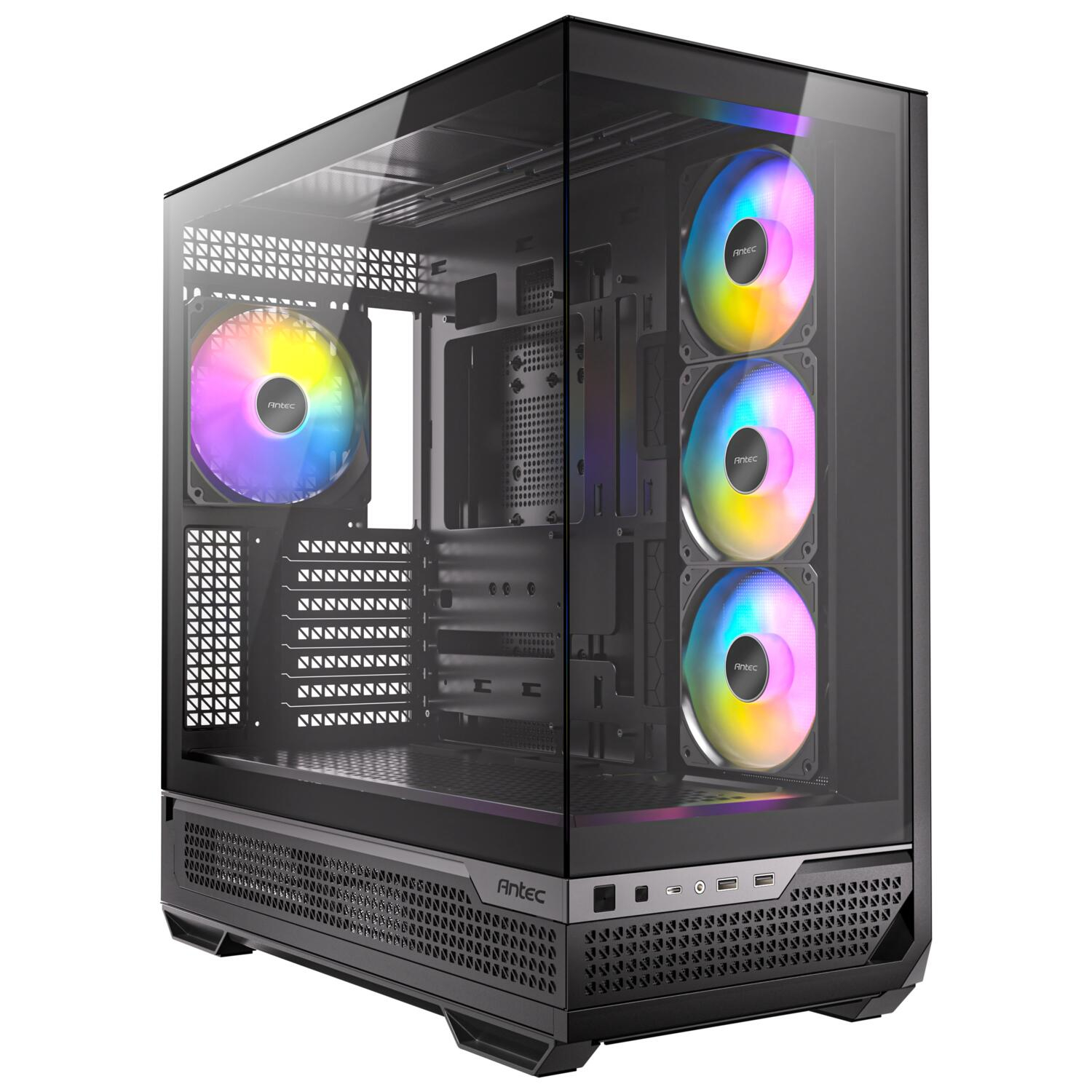 Antec C7 ARGB 3x120mm + 1x140mm ARGB PWM Fan Temperli Cam USB Type-C Siyah Mid Tower Gaming (Oyuncu) Kasa