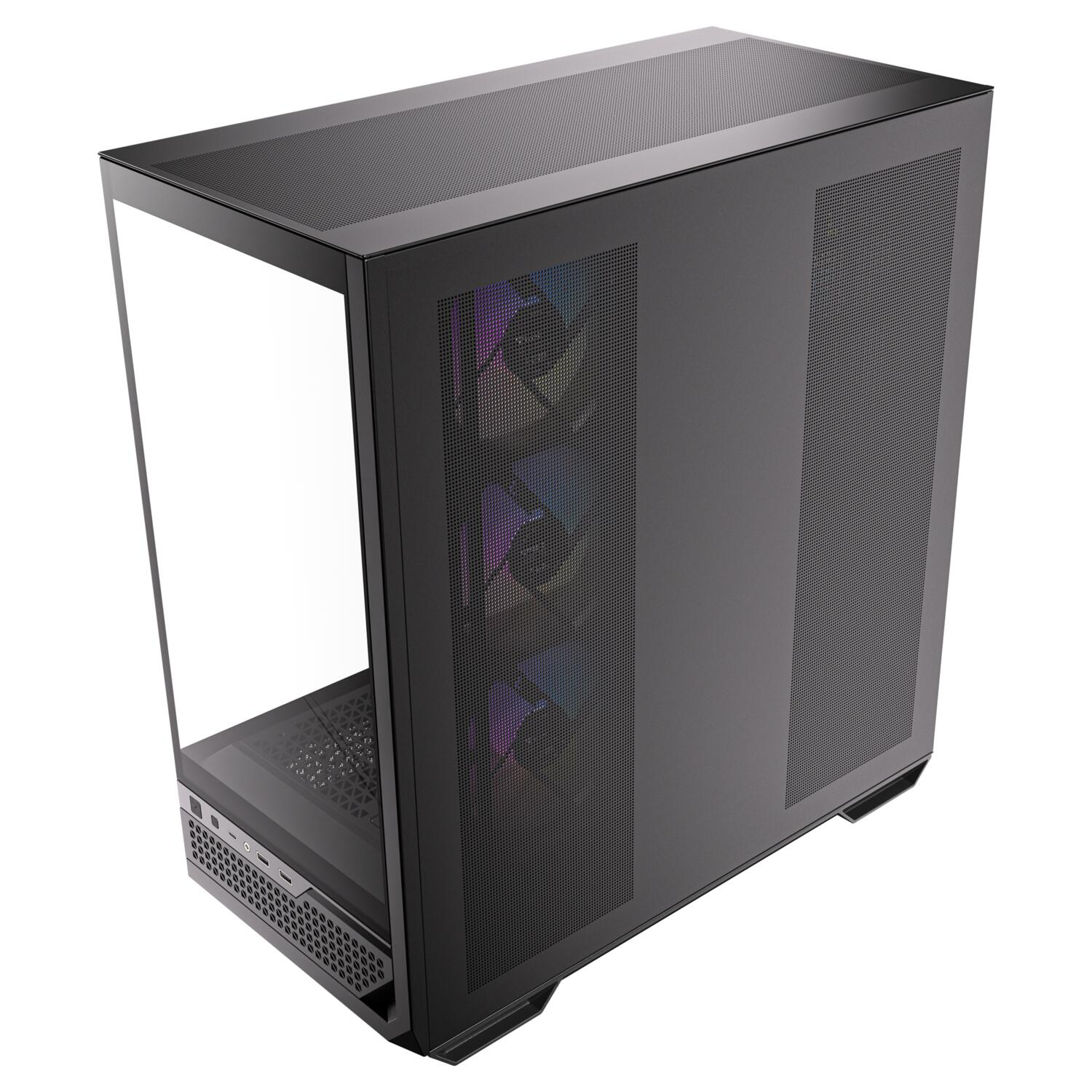 Antec C7 ARGB 3x120mm + 1x140mm ARGB PWM Fan Temperli Cam USB Type-C Siyah Mid Tower Gaming (Oyuncu) Kasa