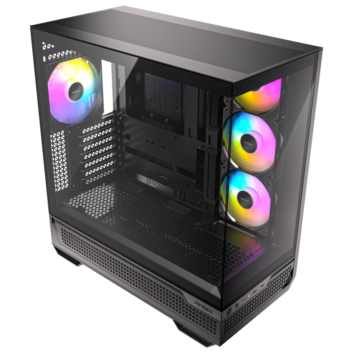 Antec C7 ARGB 3x120mm + 1x140mm ARGB PWM Fan Temperli Cam USB Type-C Siyah Mid Tower Gaming (Oyuncu) Kasa