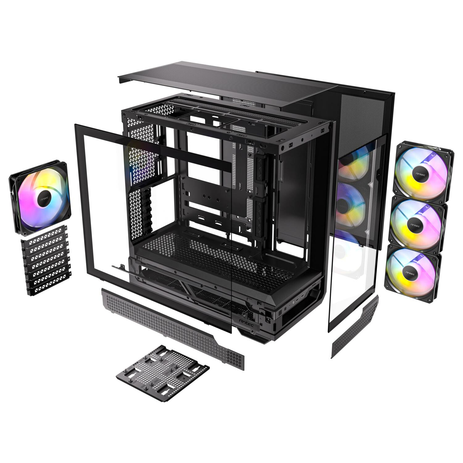 Antec C7 ARGB 3x120mm + 1x140mm ARGB PWM Fan Temperli Cam USB Type-C Siyah Mid Tower Gaming (Oyuncu) Kasa